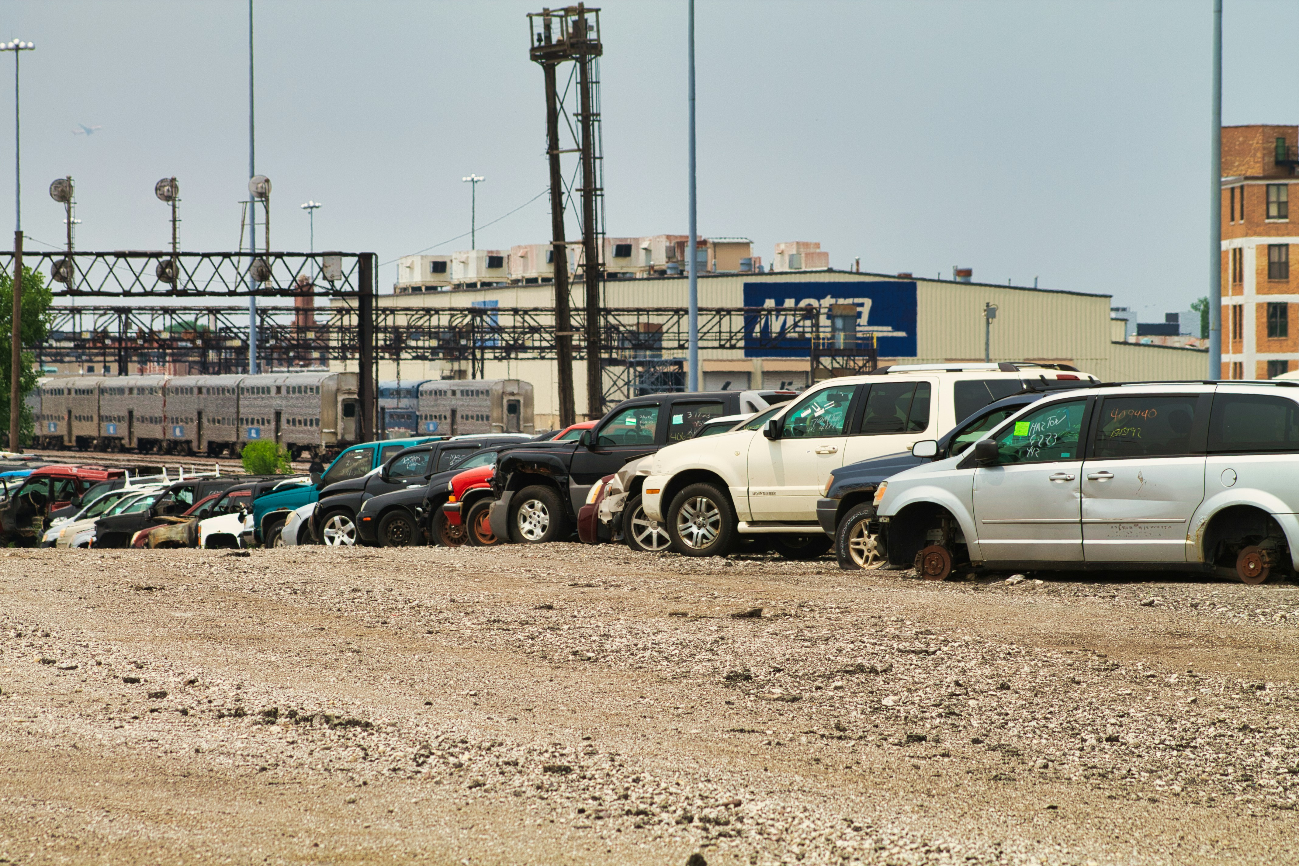 Non-running car collected by flatbed in the UAE